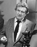 Patrick MacNee is "Lobster Man"s learned professor.